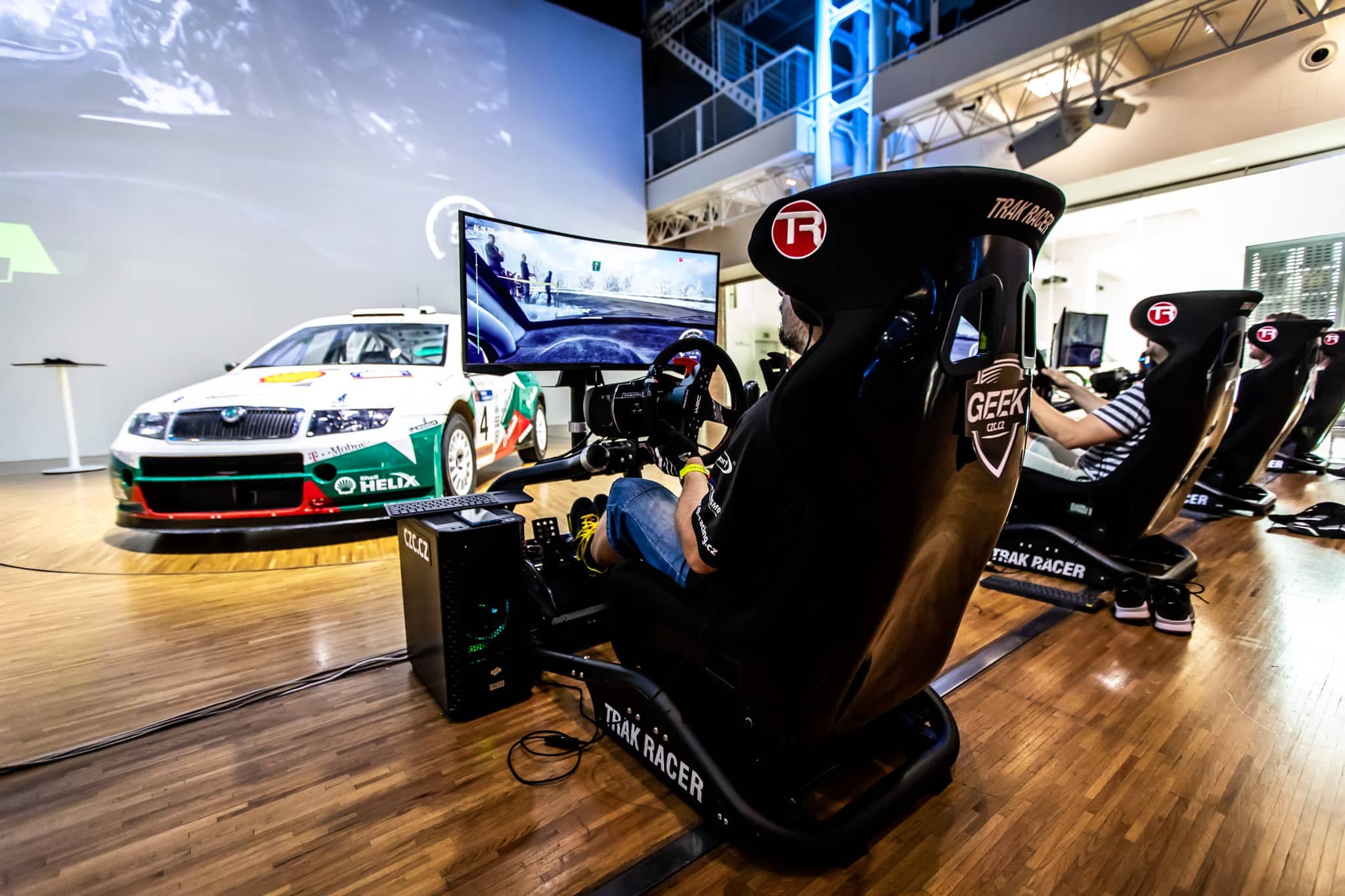 Simracing kokpity na eventu